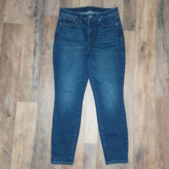 Lucky Brand Denim - Lucky Brand Jeans Women 6/28 Blue Bridgette Skinny Dark Denim Ankle Stretch